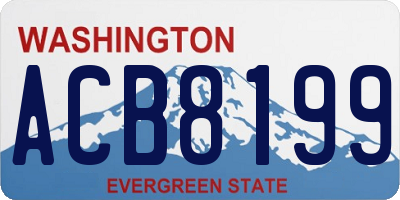 WA license plate ACB8199