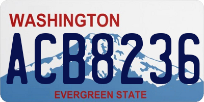 WA license plate ACB8236