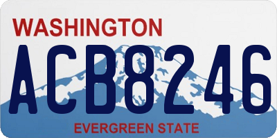 WA license plate ACB8246