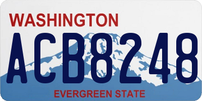 WA license plate ACB8248