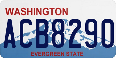 WA license plate ACB8290