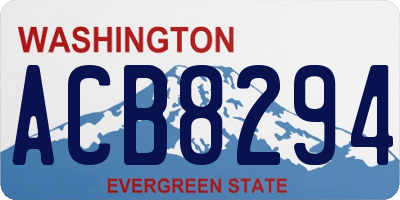 WA license plate ACB8294