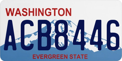 WA license plate ACB8446