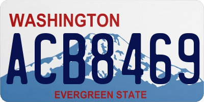 WA license plate ACB8469