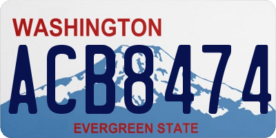 WA license plate ACB8474