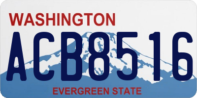 WA license plate ACB8516