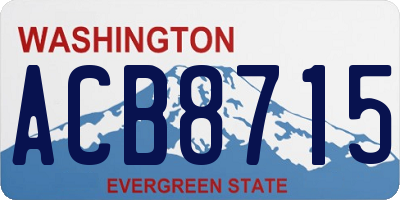 WA license plate ACB8715