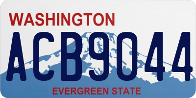 WA license plate ACB9044