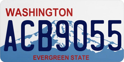 WA license plate ACB9055