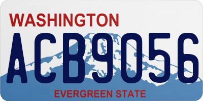 WA license plate ACB9056