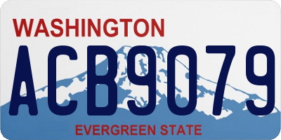 WA license plate ACB9079
