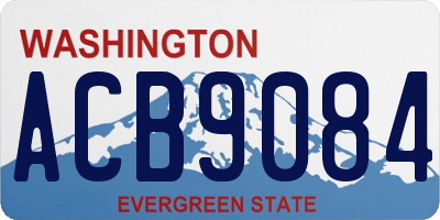 WA license plate ACB9084