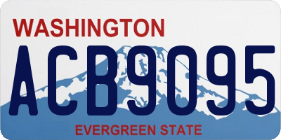 WA license plate ACB9095