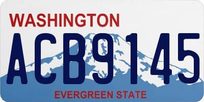 WA license plate ACB9145