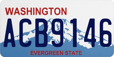 WA license plate ACB9146