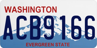 WA license plate ACB9166