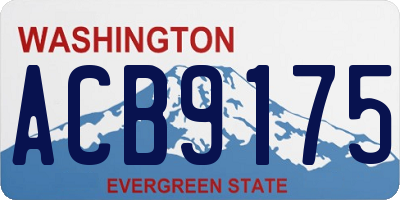 WA license plate ACB9175