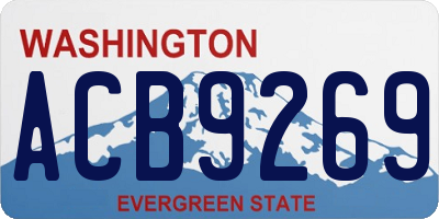 WA license plate ACB9269