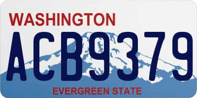 WA license plate ACB9379