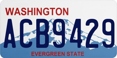 WA license plate ACB9429