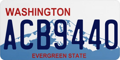 WA license plate ACB9440