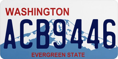 WA license plate ACB9446