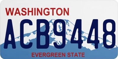 WA license plate ACB9448