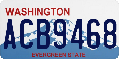 WA license plate ACB9468