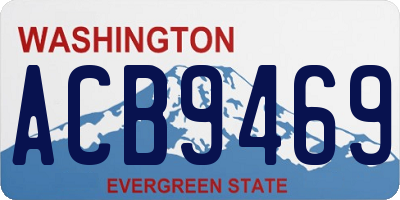 WA license plate ACB9469