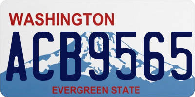 WA license plate ACB9565