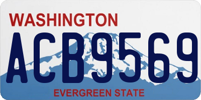 WA license plate ACB9569