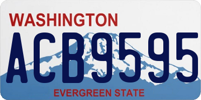 WA license plate ACB9595