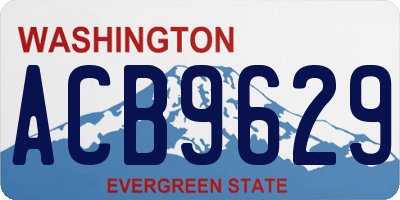 WA license plate ACB9629