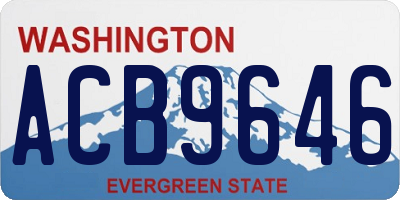 WA license plate ACB9646