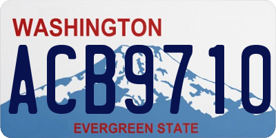 WA license plate ACB9710