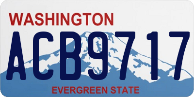 WA license plate ACB9717