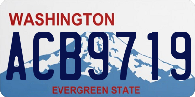 WA license plate ACB9719