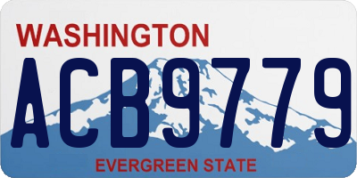 WA license plate ACB9779