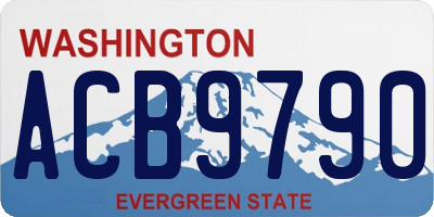 WA license plate ACB9790