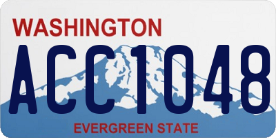 WA license plate ACC1048