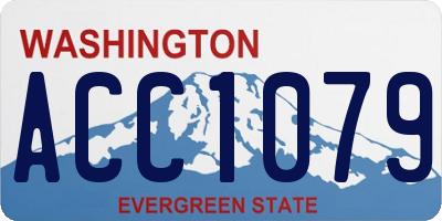 WA license plate ACC1079