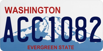 WA license plate ACC1082