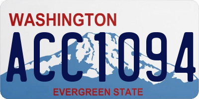 WA license plate ACC1094