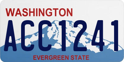 WA license plate ACC1241