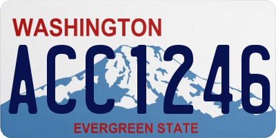 WA license plate ACC1246