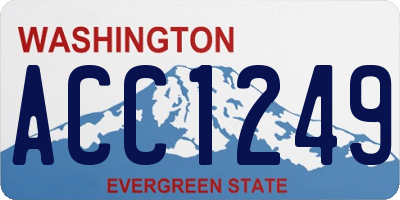 WA license plate ACC1249