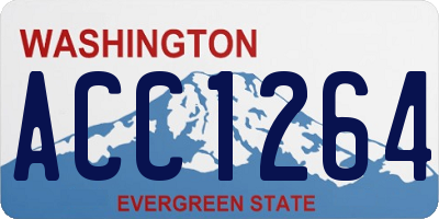 WA license plate ACC1264