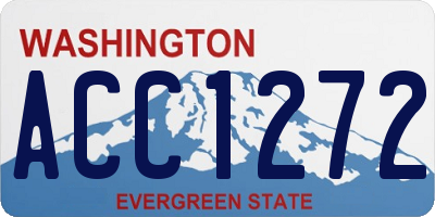 WA license plate ACC1272