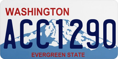 WA license plate ACC1290