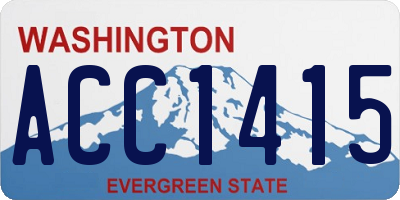 WA license plate ACC1415